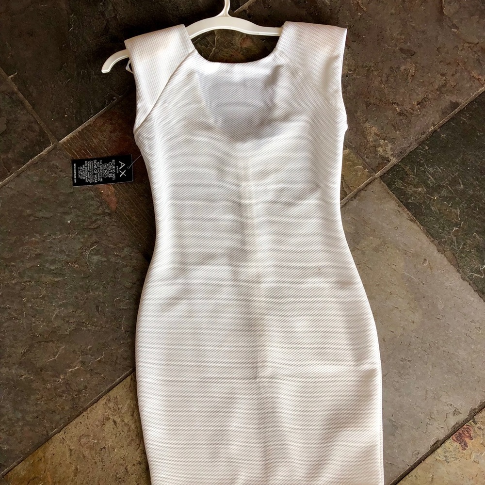 AX Paris cream bodycon cocktail dress NWT